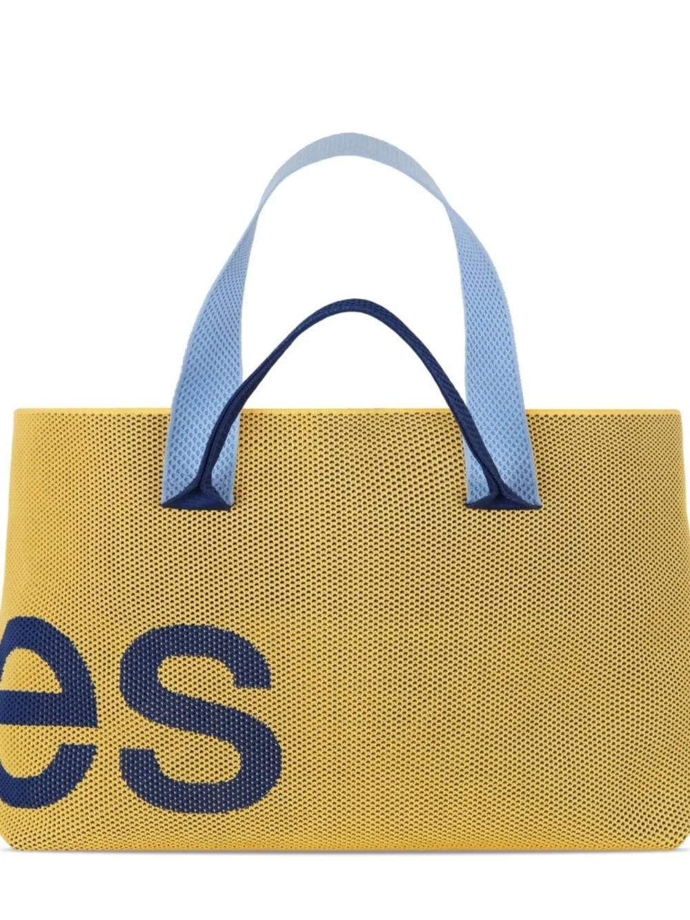 Curves Perforated Knit Tote Bag Maize Brand New Curves By Sean Brown